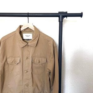 American Eagle Corduroy Cotton Lined Inside Trucker Jacket Khaki Men’s